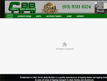 Tablet Screenshot of chrissbodybuilders.com.au
